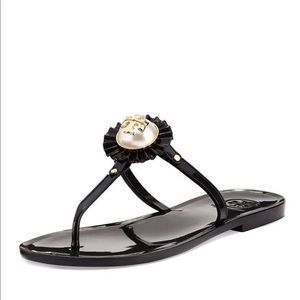 EUC Tory Burch Melody Pearl Jelly Sandal